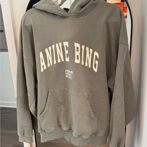 Anine Bing Harvey Hoodie green/grey